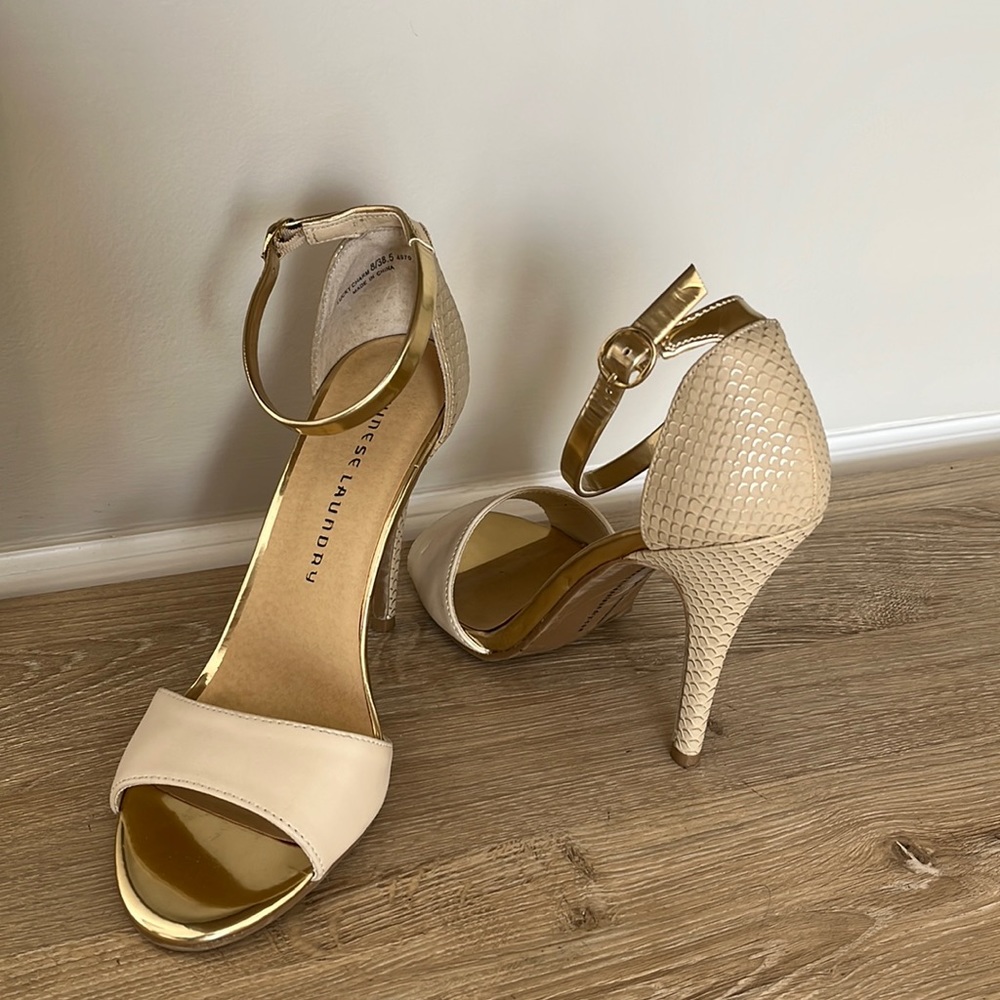 SOLD - Lucky Charm Slingback Sandal Heels